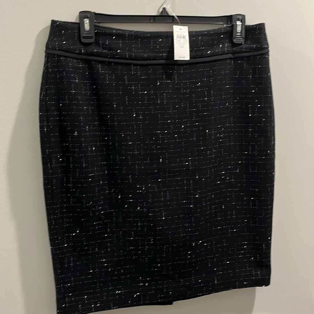 Ann Taylor Factory Black and White Pencil Skirt Women’s Size 14 NWT
